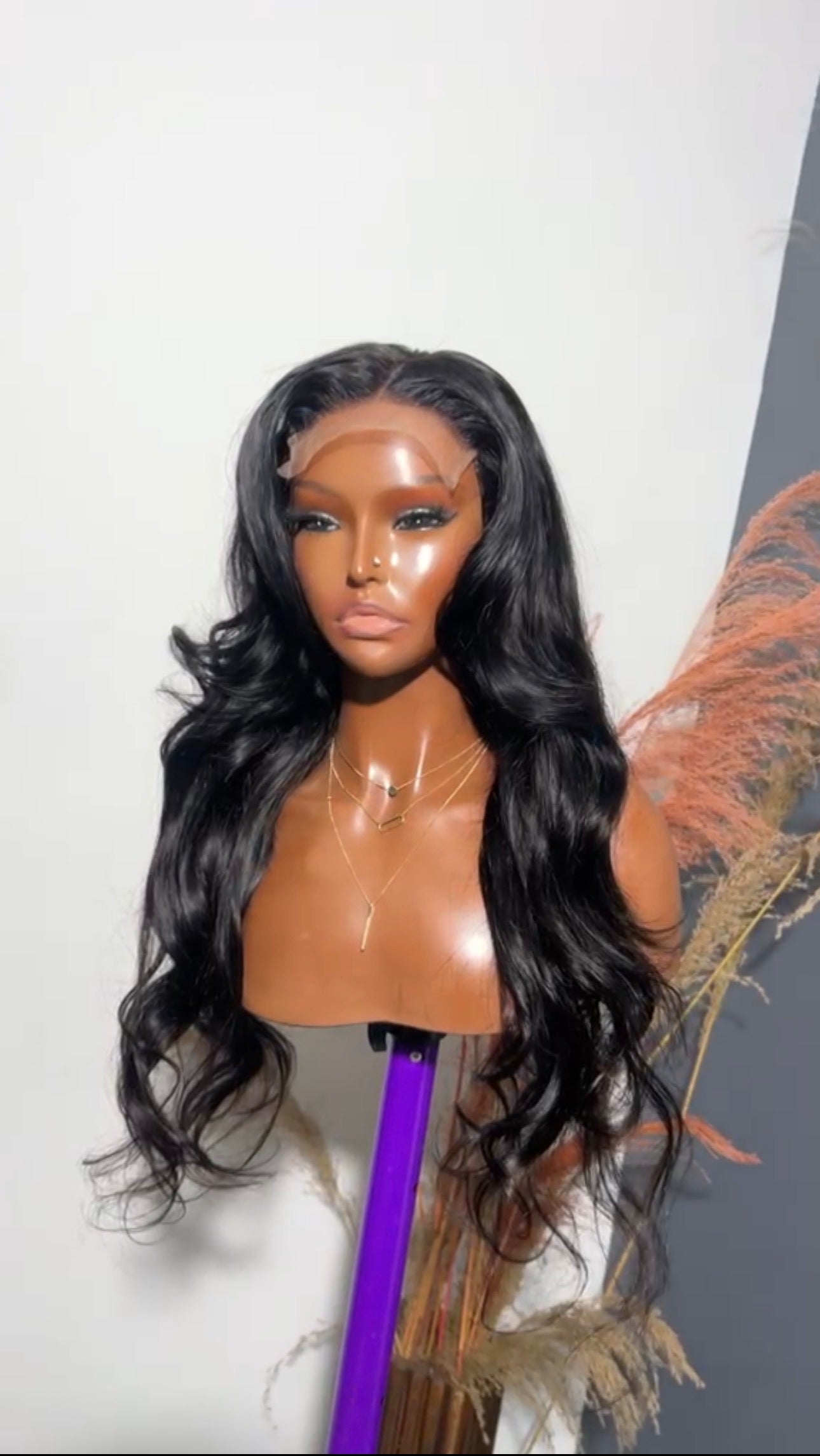 26” Body Wave Human Hair Wig – 5x5 Transparent Lace (Glueless)