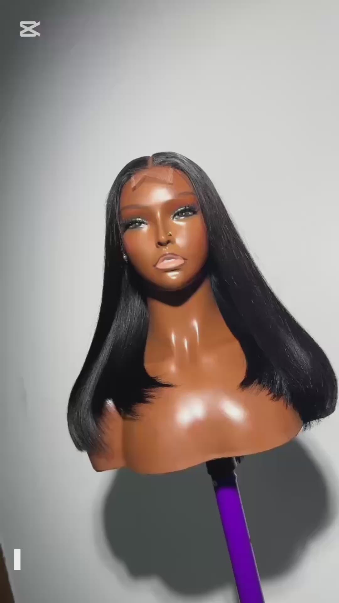 16” Bone Straight Wig – 2x6 Closure (Glueless Human Hair)