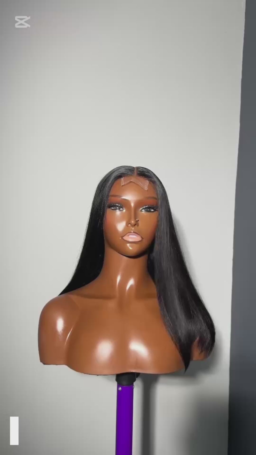 16” Bone Straight Wig – 2x6 Closure (Glueless Human Hair)
