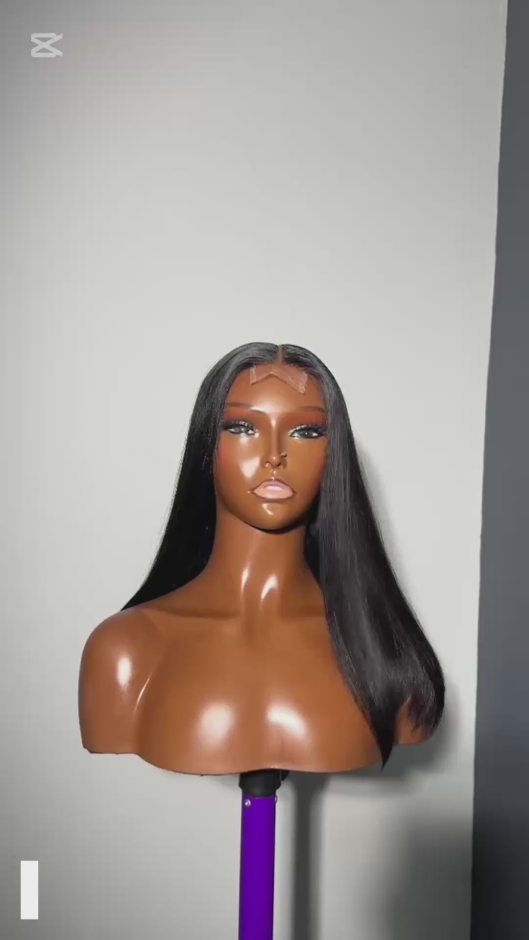 16” Bone Straight Wig – 2x6 Closure (Glueless Human Hair)