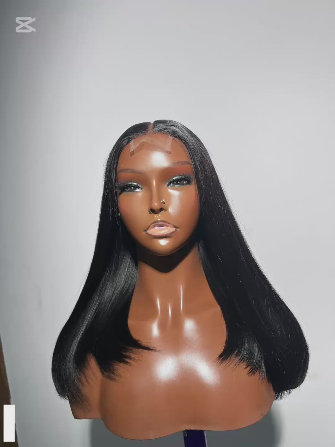 16” Bone Straight Wig – 2x6 Closure (Glueless Human Hair)