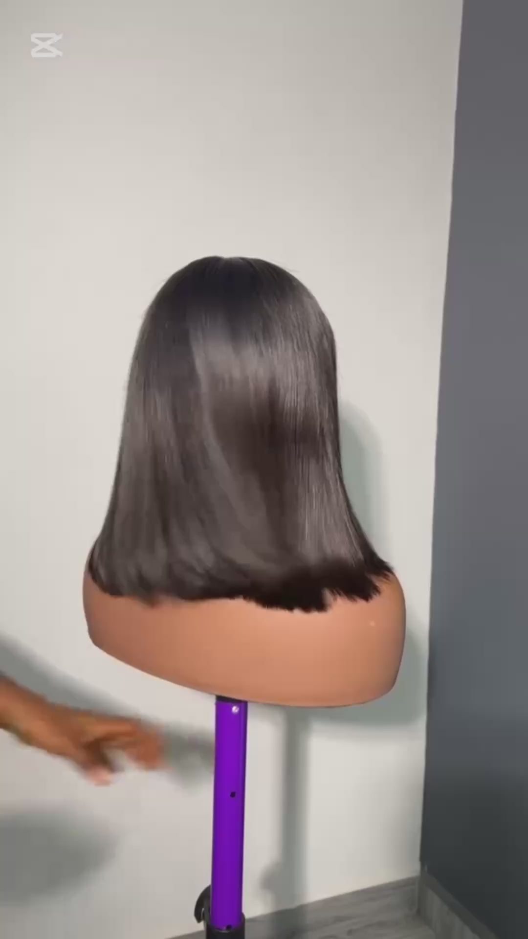 12” Classic Bob Wig – 5x5 Closure Human Hair (Glueless)