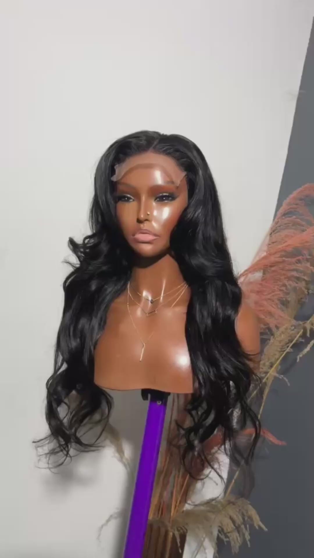 26” Body Wave Human Hair Wig – 5x5 Transparent Lace (Glueless)
